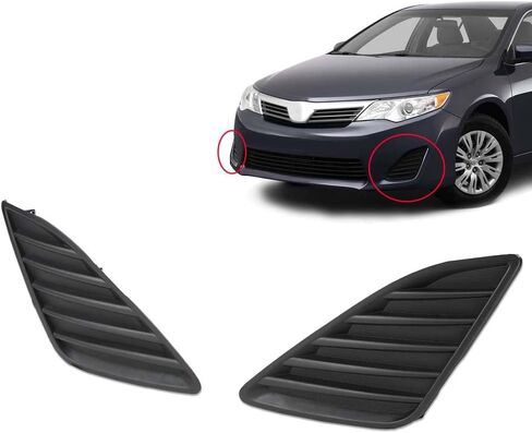 CHEDA Front Fog Light Grille Lamp Cover Compatible with 2012 2013 2014 Toyota Camry 1Pair in Kuwait