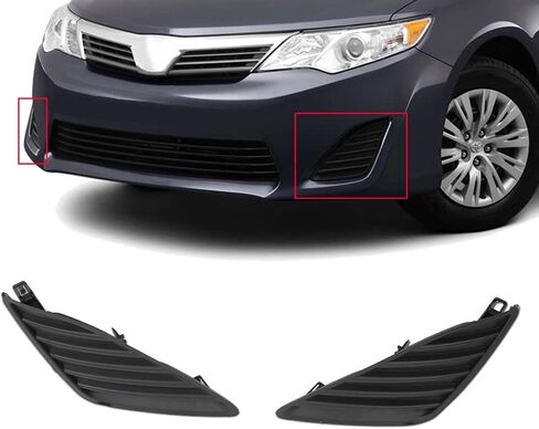 CHEDA Front Fog Light Grille Lamp Cover Compatible with 2012 2013 2014 Toyota Camry 1Pair in Kuwait