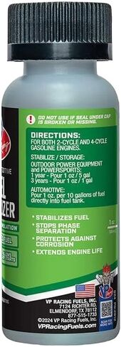 VP Racing Fuels 2815، مثبت الوقود Madditive مع درع الإيثانول - 8 أونصة (9 عبوات) in Saudi Arabia