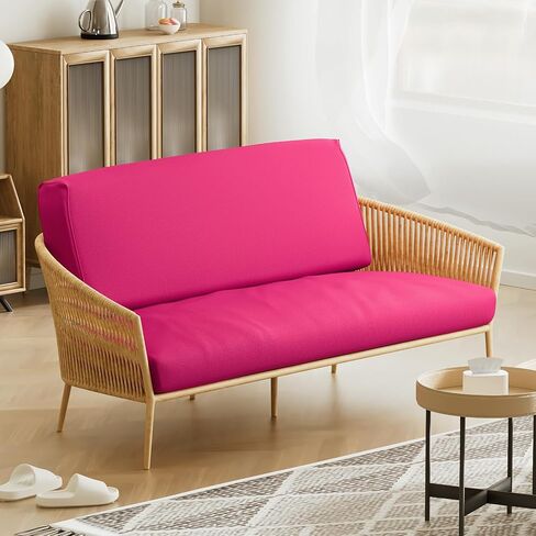 Magshion Futon Cover Sofa Bed Slipcover Couch Cover Without Armrests Stretch Folding Futon Cover Full Size 54"x75"x6" Ivory in Saudi Arabia