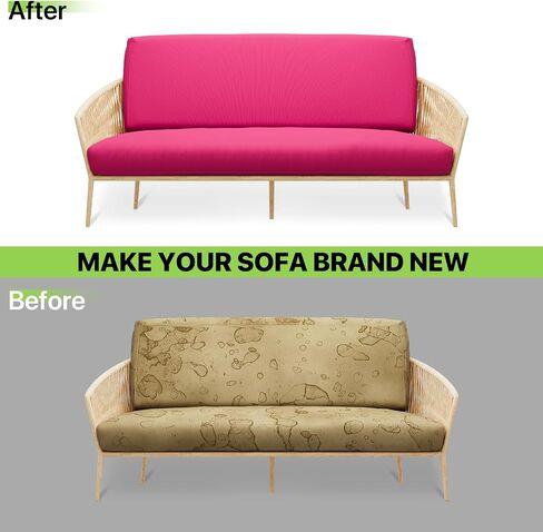 Magshion Futon Cover Sofa Bed Slipcover Couch Cover Without Armrests Stretch Folding Futon Cover Full Size 54"x75"x6" Ivory in Saudi Arabia