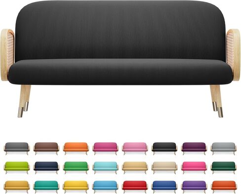 Magshion Futon Cover Sofa Bed Slipcover Couch Cover Without Armrests Stretch Folding Futon Cover Full Size 54"x75"x6" Ivory in Saudi Arabia
