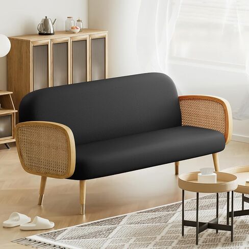 Magshion Futon Cover Sofa Bed Slipcover Couch Cover Without Armrests Stretch Folding Futon Cover Full Size 54"x75"x6" Ivory in Saudi Arabia