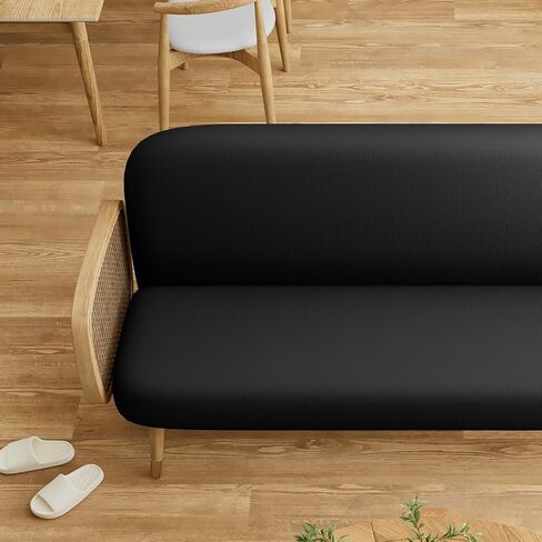 Magshion Futon Cover Sofa Bed Slipcover Couch Cover Without Armrests Stretch Folding Futon Cover Full Size 54"x75"x6" Ivory in Saudi Arabia