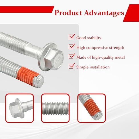 Engine Cylinder Head Bolt Set Compatible with GMC Canyon Envoy Savana Sierra Yukon Hummer Pontiac Saab Isuzu Replaces# ES72220 ES72390 in Kuwait