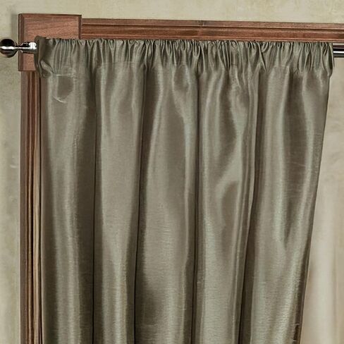 Chamberly Luxury Window Treatment | Dark Gray | Polyester Faux Silk | Energy Saving, Noise Reducing, Room Darkening | Elegant 2 Piece Set 84L Window Panels | Wide, Rod Pocket, Curtain Pair | Washable in Saudi Arabia