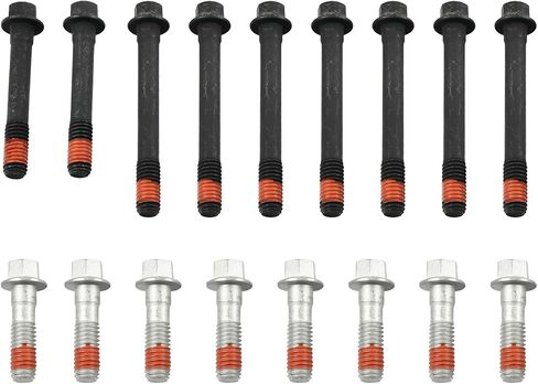 Engine Cylinder Head Bolt Set Compatible with GMC Canyon Envoy Savana Sierra Yukon Hummer Pontiac Saab Isuzu Replaces# ES72220 ES72390 in Kuwait