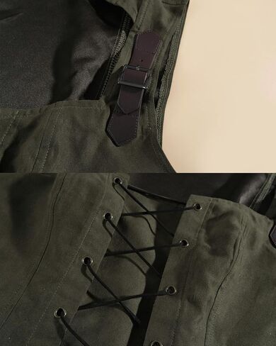 LTAKK Renaissance Costume Corset Women Medieval Hooded Vest Ren Faire Gothic Steampunk Tops in Kuwait