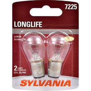 سيلفانيا - 7225 Long Life Miniature - لمبة ، مثالية للفرامل ، العلامة الجانبية ، وتطبيقات الذيل (يحتوي على مصابيح 2) in Kuwait