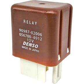 90987-02006 Relay - 40A 12V DC 4-Pin SPST Automotive Relay Compatible with Select Toyota Corolla/Camry/RAV4 & Lexus - Fixes P069E Code, Cooling Fan & Fuel Pump Failures in Kuwait