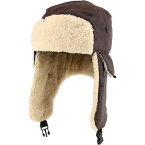 Trendy Apparel Shop Youth Size Kid's Warm Fleece Trapper Hat with Ear Flaps in Saudi Arabia