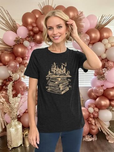 Magical Shirts for Women Flourish and Blotts Shirt Book Tshirt Wizard Costume Clothes in Kuwait