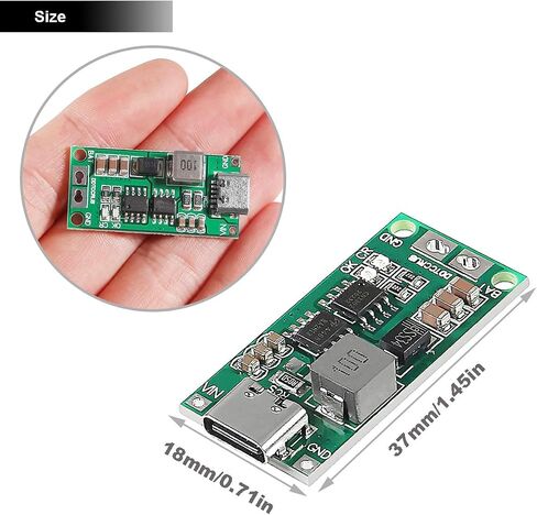 2 قطعة 2S 2A بطارية ليثيوم شحن مجلس نوع C USB 18650 ليثيوم أيون شاحن بطارية ليثيوم وحدة دفعة محول 8.4 فولت شحن لوح حماية مع نوع C إلى كابل USB كابل أحمر وأسود in Saudi Arabia