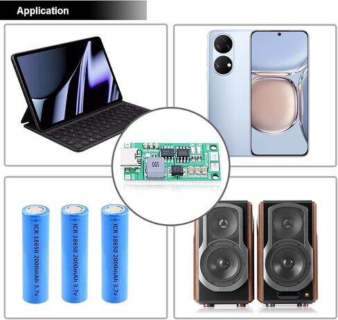 2 قطعة 2S 2A بطارية ليثيوم شحن مجلس نوع C USB 18650 ليثيوم أيون شاحن بطارية ليثيوم وحدة دفعة محول 8.4 فولت شحن لوح حماية مع نوع C إلى كابل USB كابل أحمر وأسود in Saudi Arabia