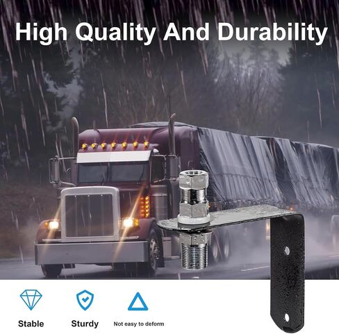 Universal CB Antenna Hood/Trunk Channel Wall Mount with SO-239 Stud Compatible with Standard 3/8-24 Threaded Antenna in Saudi Arabia