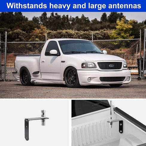 Universal CB Antenna Hood/Trunk Channel Wall Mount with SO-239 Stud Compatible with Standard 3/8-24 Threaded Antenna in Saudi Arabia