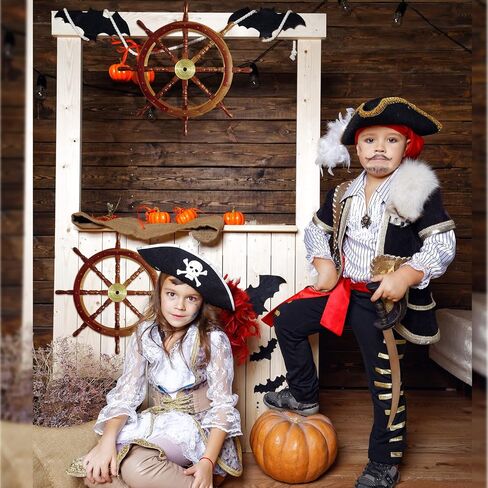 Tatuo 2 Pcs Ship Wheel Wall Decor Pirate Party Decorations Thin Flat Wooden Nautical Wall Art 2d Wood Beach Boat Cruise Ship Steering Wheel for Home Bedroom Decor(12 Inch) in Saudi Arabia