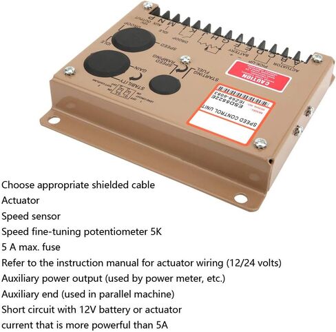 EVTSCAN ESD5522E سرعان مراقبة منظم الحاكم ، التحكم المستقر في السرعة ، حماية المحرك ، إدارة الوقود ، تطبيقات المحركات الصناعية in Saudi Arabia