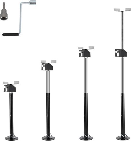 4 حزمة قابلة للتعديل RV Slide Out Jacks - الصلب الشاق ، سعة 10000 رطل ، نطاق الارتفاع 21.06 "إلى 34.25" ، جابس دعم RV الأسود in Kuwait
