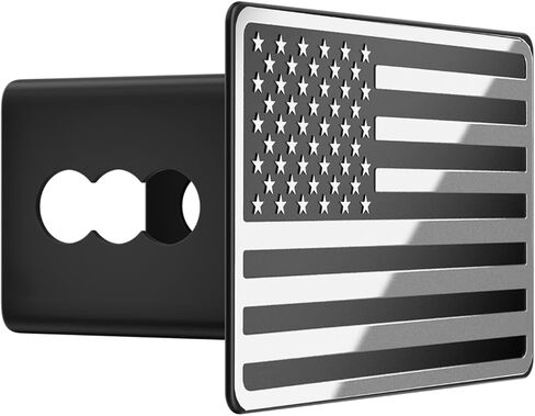 2.5 Inch American Flag Trailer Hitch Cover Plug with 5/8-Inch Pin Diameter Trailer Hitch Lock,2 1/2 Inch Hitch Cover Fits for 2.5 Inch Receivers,Black in Kuwait