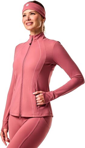 Coolibar UPF 50+ Women's Namaste Yoga Jacket, Black, X-Small, Solid - Sun Protective in Saudi Arabia