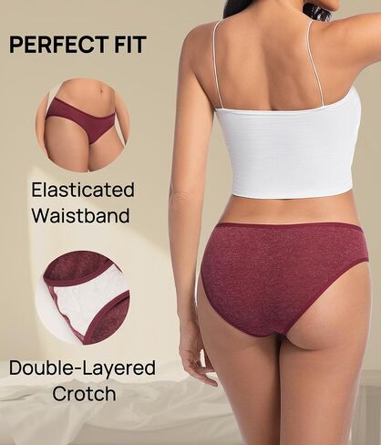 Merino Wool Wool Women 3 Pack ، سراويل صوفية تنفس ، Bikini Ladies ملخصات داخلية in Kuwait