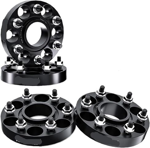 2/4Pcs 6x120 66.9 M14 X 1.5 Compatible For Cadillac XT5 Compatible For Cadillac XT6 Flange Plate T6-7075 Wheel Spacers Aluminum Alloy Hub Widened Adapter(2pcs 25mm) in Kuwait