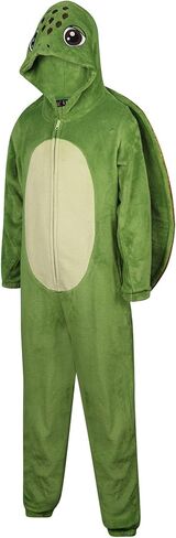 Kids Girls Boys Turtle Onesie Kids Cosplay Turtle Face Jumpsuit Soft Fleece Turtle Playsuit All in One Pyjama Age 2-14 Yrs in Saudi Arabia