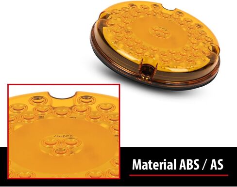 G-PLUS 2pcs 7" Round Amber 47-LED Turn Signal Tail Light Fit for Transit Vehicles Refuse Hauler 7" Round 47-LED Tail Lights Yellow in Saudi Arabia