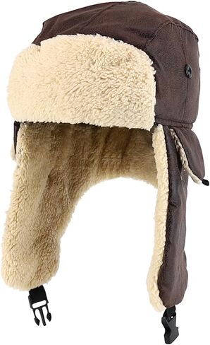 Trendy Apparel Shop Youth Size Kid's Warm Fleece Trapper Hat with Ear Flaps in Saudi Arabia