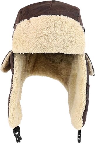 Trendy Apparel Shop Youth Size Kid's Warm Fleece Trapper Hat with Ear Flaps in Saudi Arabia