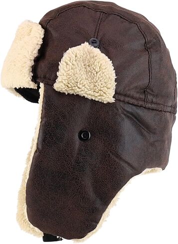 Trendy Apparel Shop Youth Size Kid's Warm Fleece Trapper Hat with Ear Flaps in Saudi Arabia