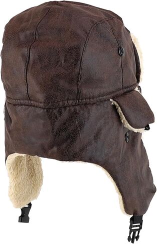 Trendy Apparel Shop Youth Size Kid's Warm Fleece Trapper Hat with Ear Flaps in Saudi Arabia