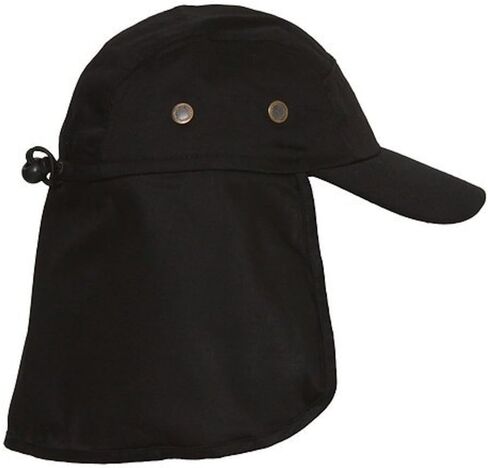 Youth Cotton Twill Curved Sun Flap Hat with Neck Flap in Kuwait