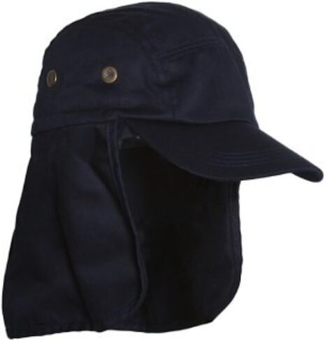 Youth Cotton Twill Curved Sun Flap Hat with Neck Flap in Kuwait