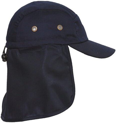 Youth Cotton Twill Curved Sun Flap Hat with Neck Flap in Kuwait