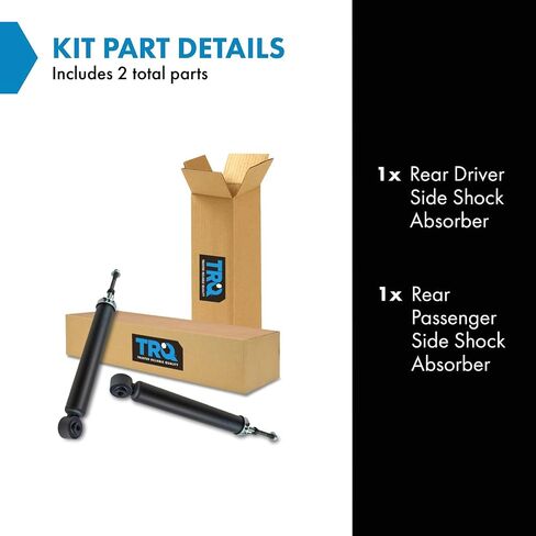 TRQ Rear Shock Absorber Set Compatible with 2018-2022 Honda Odyssey in Saudi Arabia