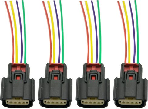 موصل لفائف الإشعال المكونات Pigtrail Harness 4pcs متوافق مع 2013 2014 2015 Cadillac ATS Chevy Malibu 2016 2017 2018 2019 Camaro Buick incles Regal Impala GMC Canyon Acadia 2.0L 2.5L in Kuwait