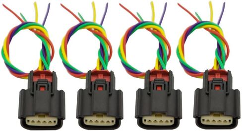 موصل لفائف الإشعال المكونات Pigtrail Harness 4pcs متوافق مع 2013 2014 2015 Cadillac ATS Chevy Malibu 2016 2017 2018 2019 Camaro Buick incles Regal Impala GMC Canyon Acadia 2.0L 2.5L in Kuwait