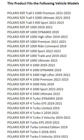 TUSK CLOP and PLAY UTV Signal & Horn Kit مع أضواء لهجة متوافقة مع Polaris RZR XP/XP4 1000 2019-2023/RZR 900 Trail 2019-2025 in Kuwait
