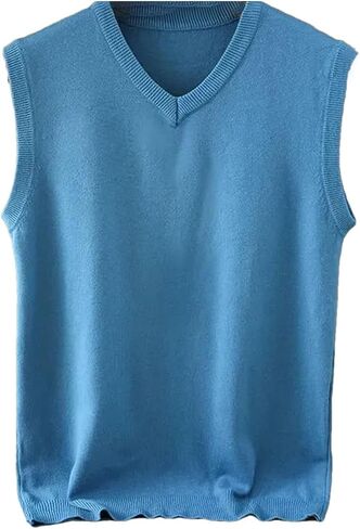 100% Soft Cashmere Sleeveless Cashmere Vest Men Work Sweater Solid Color Knitted Waistcoat in Saudi Arabia
