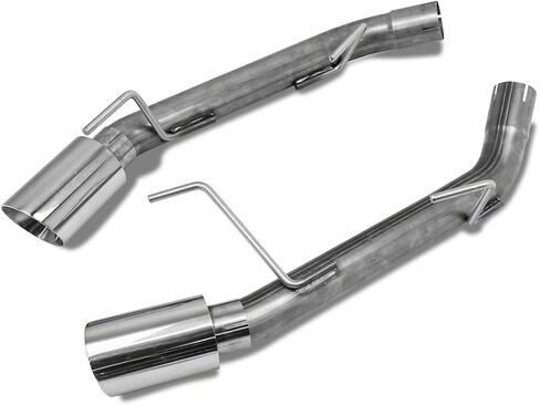 C&L Muffler Delete Axle-Back with Polished Tips Compatible For 05-10 Mustang GT, GT500 in Kuwait