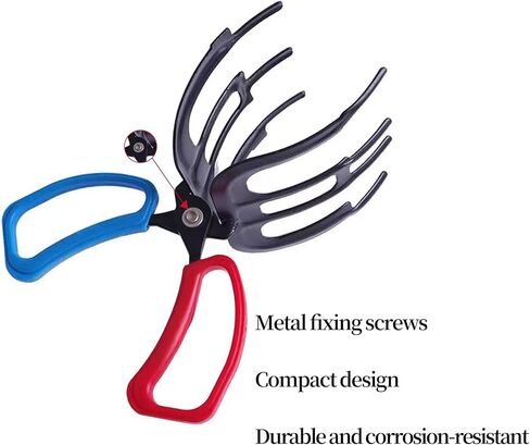 2 قطعة 3 مخالب السمك القابض، كماشة الصيد المعدنية القابض، التحكم في الأسماك المشبك مخلب تونغ قبضة أداة معالجة، متعددة 3 كماشة الصيد الأسنان لمعظم أسماك المياه العذبة قبضة معالجة حامل in Kuwait