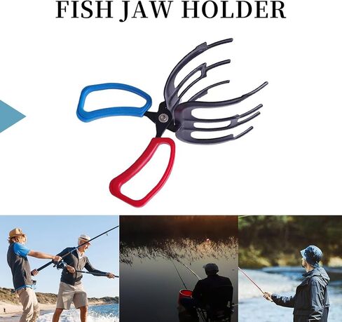 2 قطعة 3 مخالب السمك القابض، كماشة الصيد المعدنية القابض، التحكم في الأسماك المشبك مخلب تونغ قبضة أداة معالجة، متعددة 3 كماشة الصيد الأسنان لمعظم أسماك المياه العذبة قبضة معالجة حامل in Kuwait