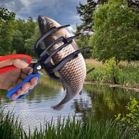 2 قطعة 3 مخالب السمك القابض، كماشة الصيد المعدنية القابض، التحكم في الأسماك المشبك مخلب تونغ قبضة أداة معالجة، متعددة 3 كماشة الصيد الأسنان لمعظم أسماك المياه العذبة قبضة معالجة حامل in Kuwait