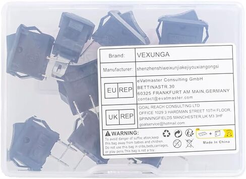 10pcs Mini Rocker Switch Off 2 Pin 2 موضع 10 × 15 مم مفتاح Rocker Rocker 3A 250V 6A125V SPST KCD11 in Kuwait