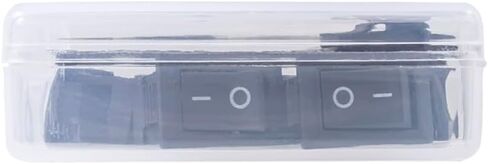 10pcs Mini Rocker Switch Off 2 Pin 2 موضع 10 × 15 مم مفتاح Rocker Rocker 3A 250V 6A125V SPST KCD11 in Kuwait