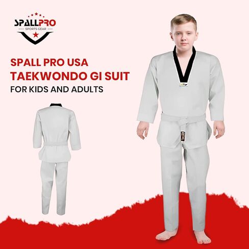 Taekwondo GI Suit - BJJ Gi for Adult & Kids - Brazilian Jiu Jitsu Gi – White Taekwondo for Kids & Adult in Saudi Arabia