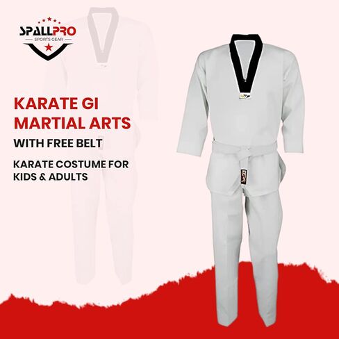 Taekwondo GI Suit - BJJ Gi for Adult & Kids - Brazilian Jiu Jitsu Gi – White Taekwondo for Kids & Adult in Saudi Arabia