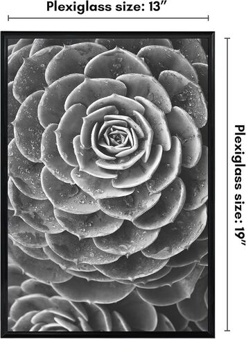 Americanflat 24x36 Poster Frame with Polished Front Cover - Slide-In Photo Frame with Buildable Molding - Fusion Collection - Picture Frame for Wall Display - Black in Saudi Arabia